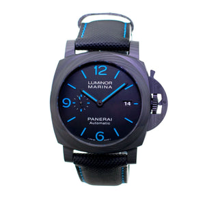 Panerai Luminor Marina Carbotech 44mm Black Dial with Blue Numerals (PAM01661)