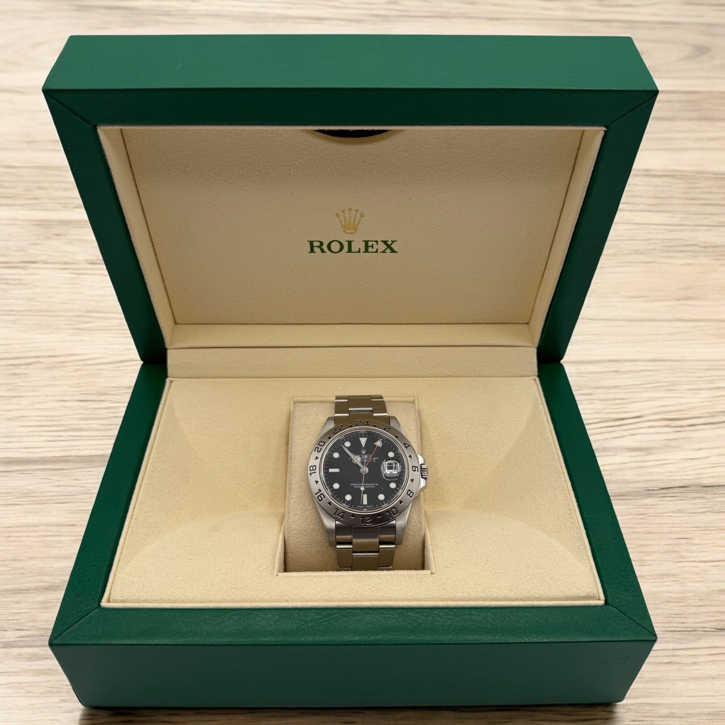 Rolex Explorer II 40mm White Dial Oyster Bracelet (16570)