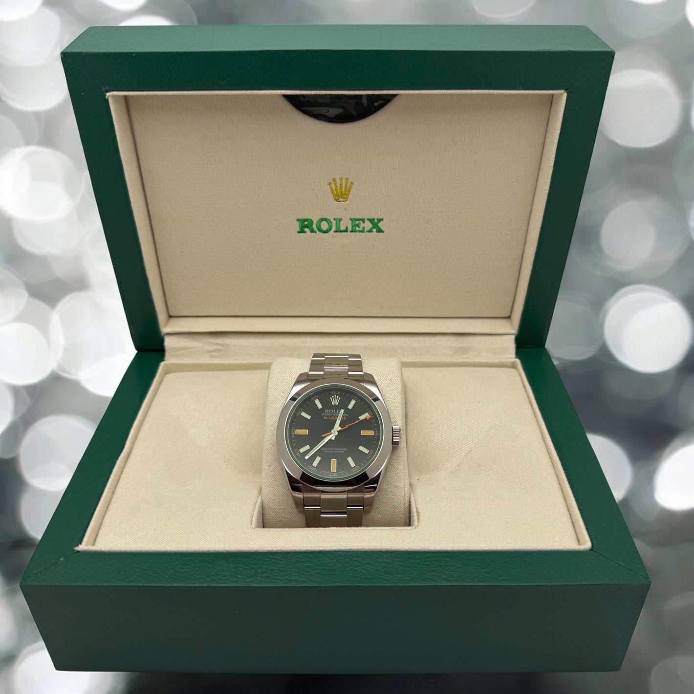 Rolex Oyster Perpetual Milgauss 40MM Green Dial Oyster Bracelet (116400GV)