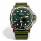 Panerai Submersible QuarantaQuattro Verde Smeraldo 44MM Green Dial Rubber Strap (PAM01287)