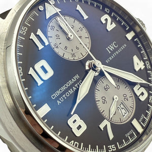 IWC Schaffhausen Pilot Spitfire Chronograph "Antoine de Saint-Exupery" 433MM Brown Dial Leather Strap (IW387806)