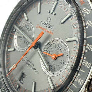 Omega Speedmaster Racing 44.25MM Grey Dial Leather Strap (329.32.44.51.06.001)