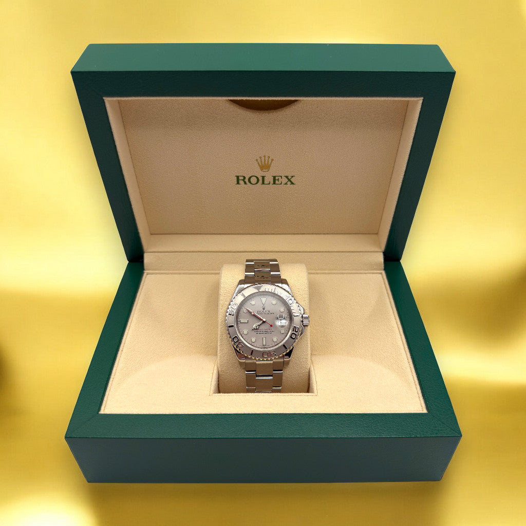 Rolex Yacht-Master 40MM Platinum Dial Oyster Bracelet (16622)