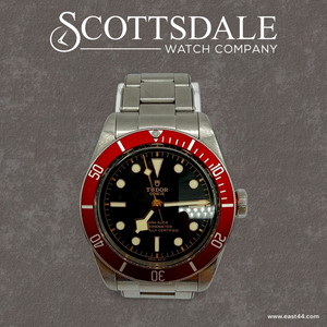 Tudor Black Bay Red 41MM Black Dial Steel Bracelet (79230R)