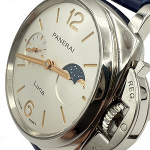 Panerai Luminor Due Luna 38MM White Dial Leather Strap (PAM01180)