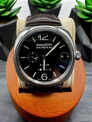 Panerai Radiomir 8 Days 45MM Black Dial Leather Strap (PAM00268)