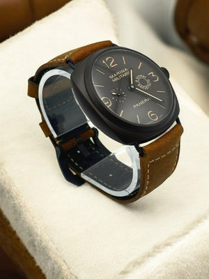 Panerai Radiomir Composite Marina Militare 8 Giorni L.E. Brown Dial Leather Strap (PAM00339)