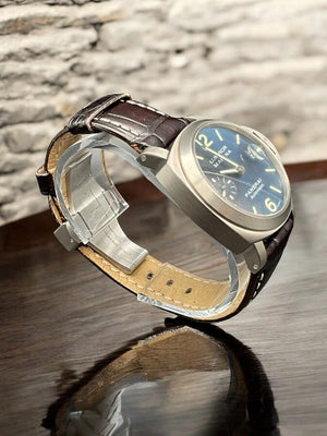 Panerai 40mm Luminor Marina Limited Edition Blue Dial Leather Strap (PAM00282)