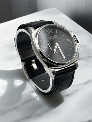 Panerai Luminor Due 45MM Black Dial Leather Strap (PAM00674)