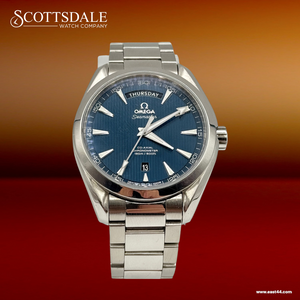 Omega Seamster Aqua Terra 150m Co-Axial 41.5MM Blue Dial Steel Bracelet Day-Date (231.10.42.22.03.001)